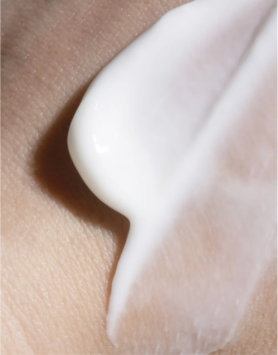 Silk Skin Hand Cream Spices and Sandalwood applied on skin showing its creamy texture and hydration effect.