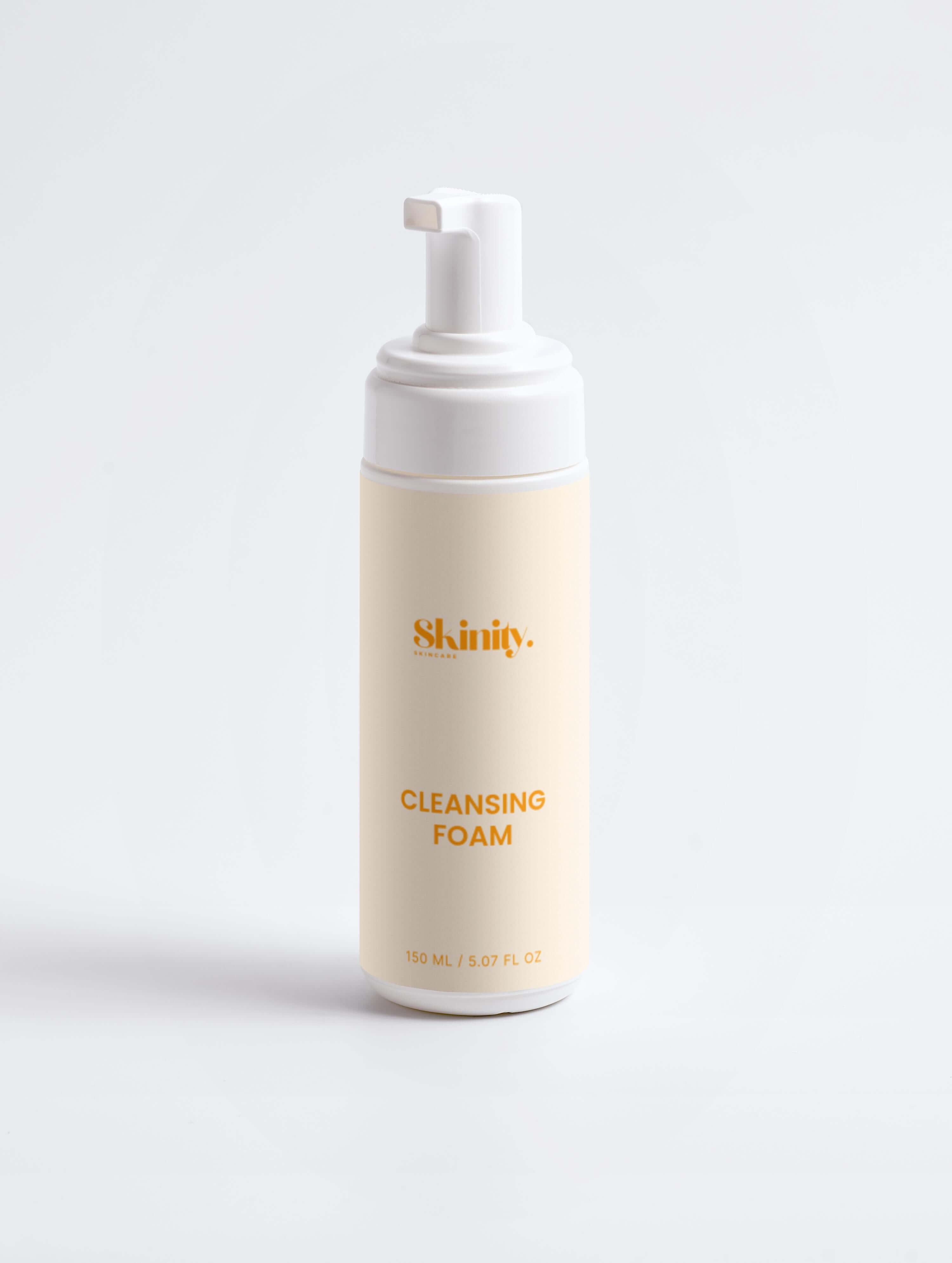 Cleansing Foam for all skincare in a sleek bottle, delivering gentle cleansing and freshness.