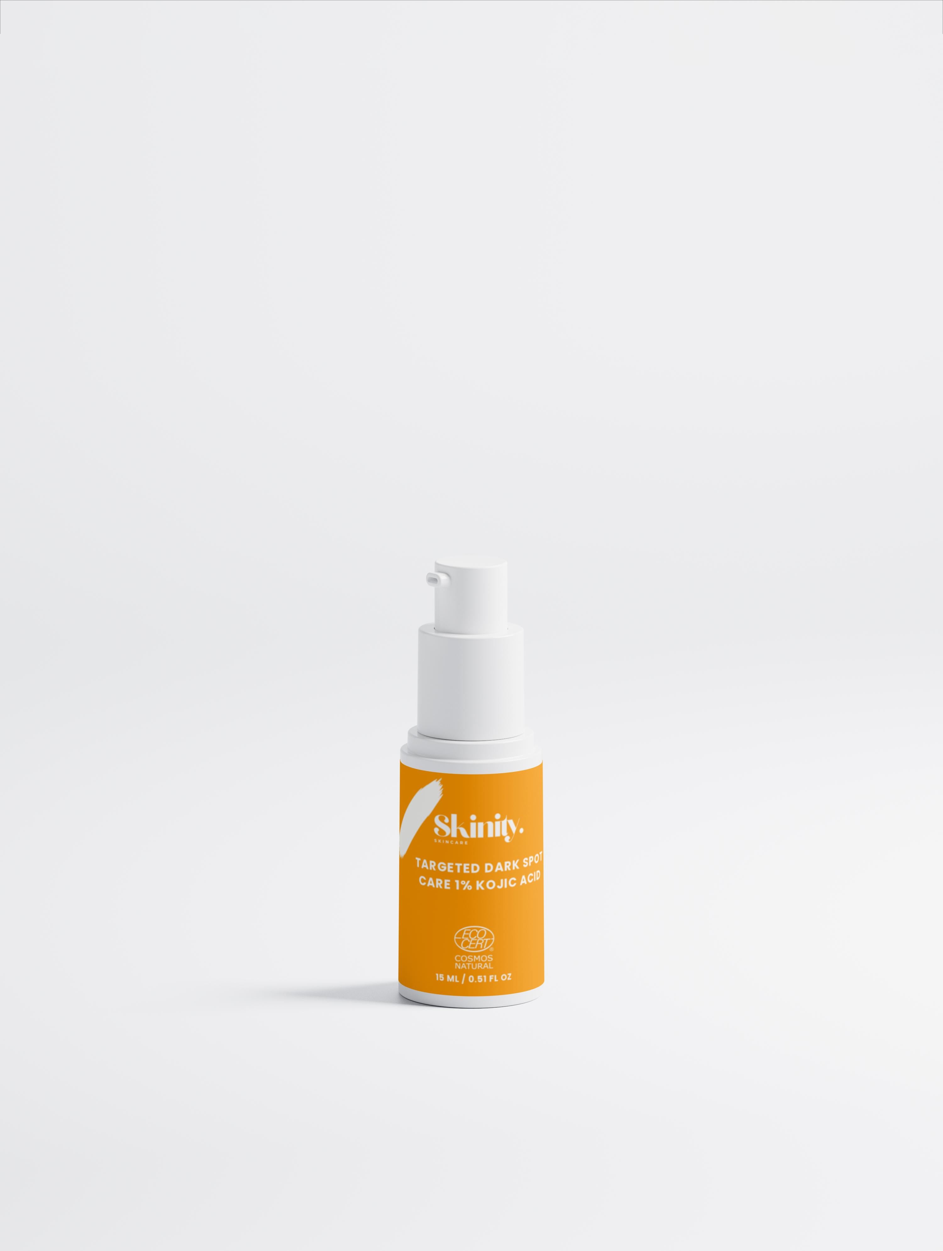 Kojic acid dark spot treatment in a stylish pump bottle for effective skincare.